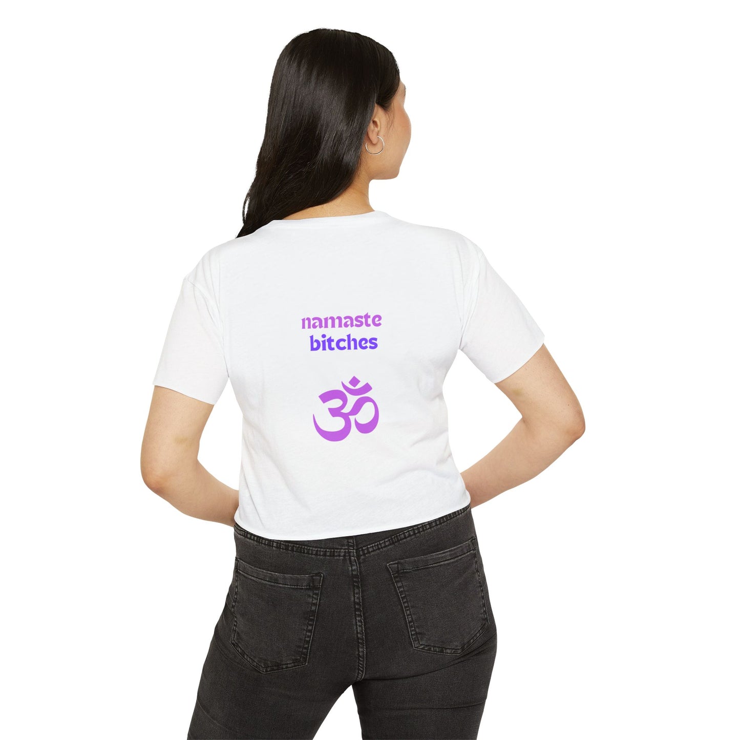 Don't talk to me until I've had my morning yoga crop top