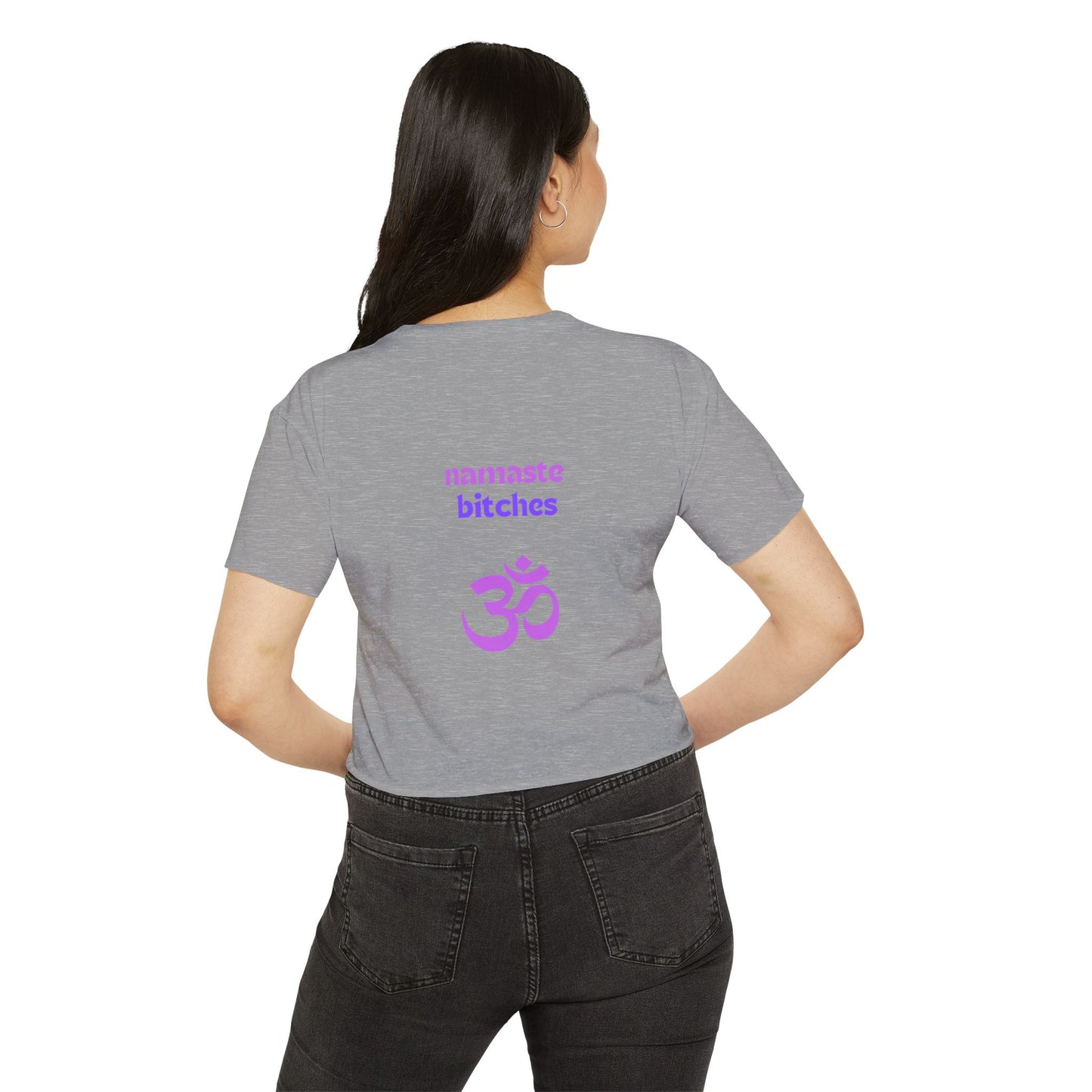 Don't talk to me until I've had my morning yoga crop top
