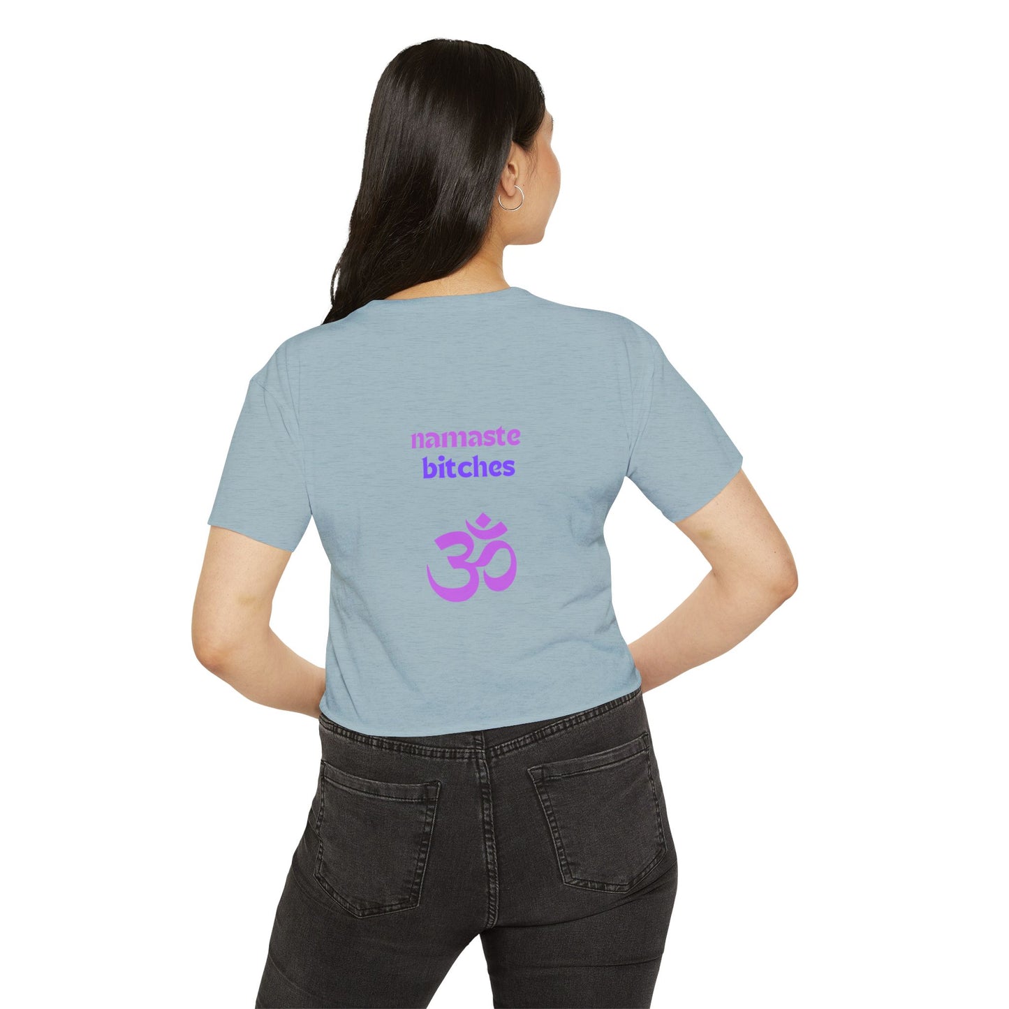 Don't talk to me until I've had my morning yoga crop top