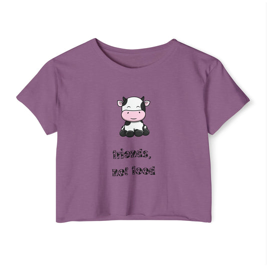 Friends, Not Food, Vegan Lifestyle Crop Top