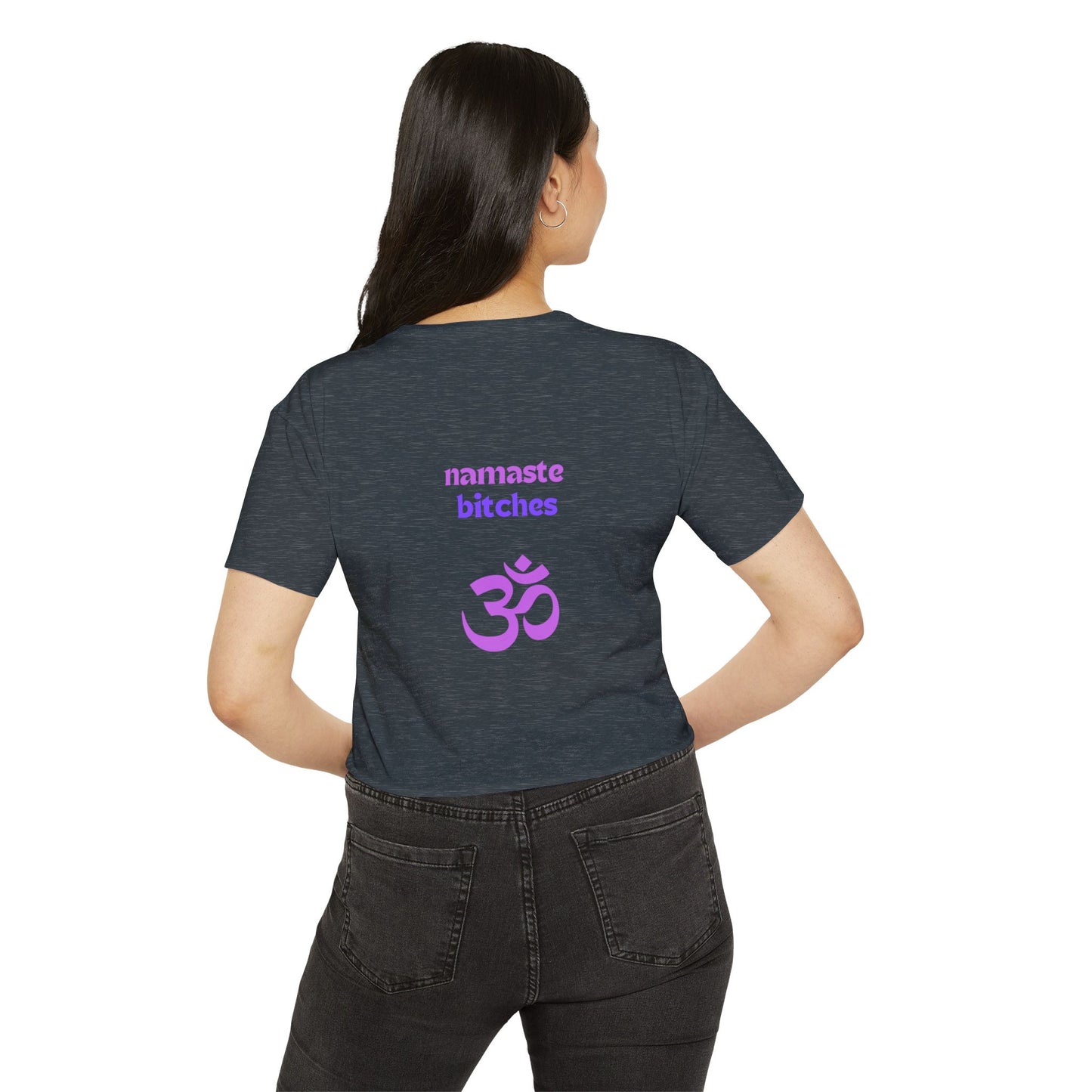 Don't talk to me until I've had my morning yoga crop top