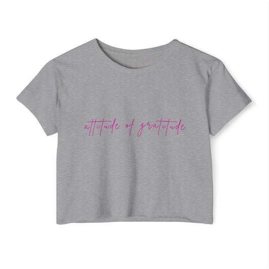 Attitude of Gratitude Women's Crop Top